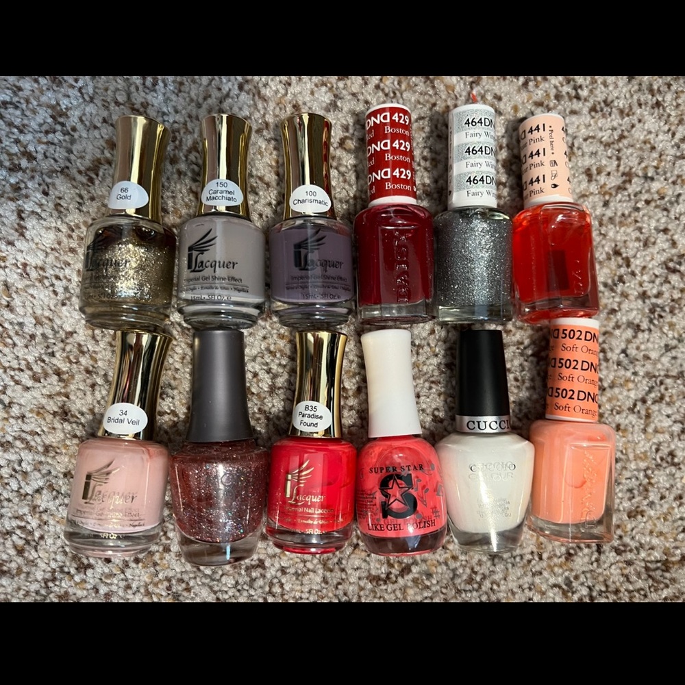 Lot of 13 professional nail polishes